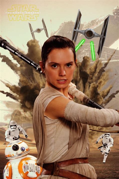Star Wars The Force Awakens Rey Jakku Poster By Adriantago On