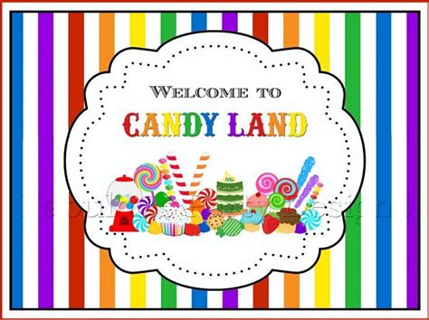 Candyland Birthday Party Free Printables
