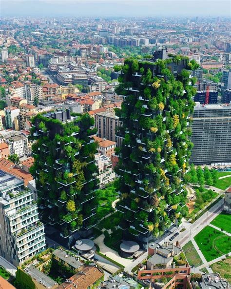 On Instagram 📍bosco Verticale Milan Italy Amazing Aerial