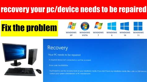 Recovery Your Pcdevice Needs To Be Repaired Fix Your Pcdevice