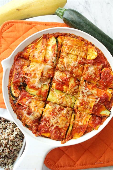 healthy and easy zucchini lasagna | Once Upon a Pumpkin