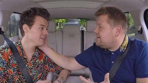 harry styles and james corden act out romcoms in hilarious carpool karaoke hello