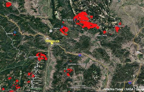 Wildfire In Montana Map A Map Of The Usa