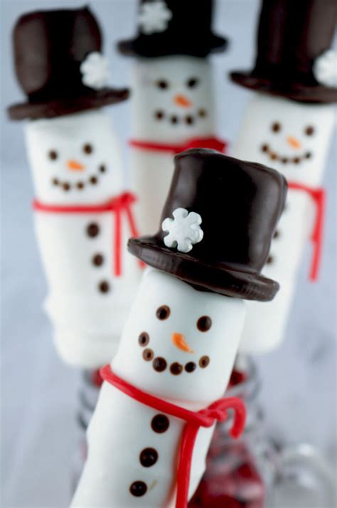Snowman Marshmallow Pops Two Sisters