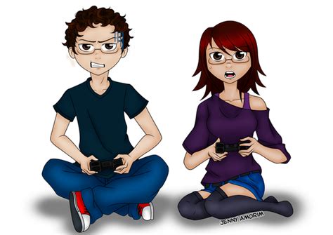 Casal Gamer Gamer Couple By Morttie On Deviantart
