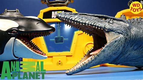 New Animal Planet Deep Sea Lab Mega Playset Mosasaurus Vs Er Whale