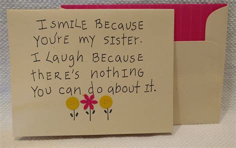 Funny Birthday Card For Sister Sister Greeting Card Funny Etsy