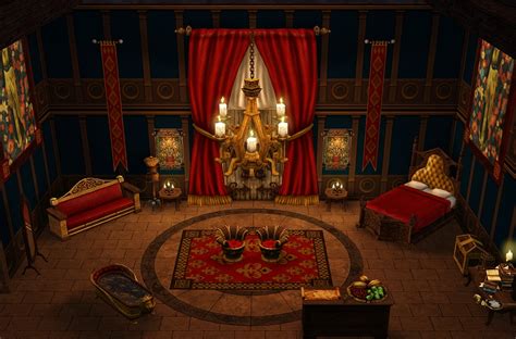 Mod The Sims Pn New Throne Rooms Sims Medieval Royal Bedroom