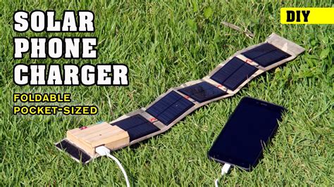 How To Make A 5v Foldable Solar Panel Phone Charger Diy Charging On