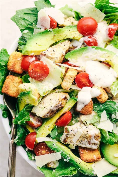 Grilled Chicken Caesar Avocado Salad The Recipe Critic