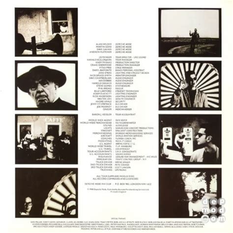 Music For The Masses Tour — Depeche Mode Discography