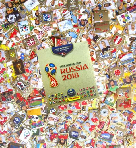 panini russia 2018 gold edition all stickers album stickerpoint
