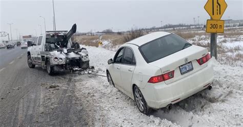 ontario police count hundreds of car crashes after mega winter storm
