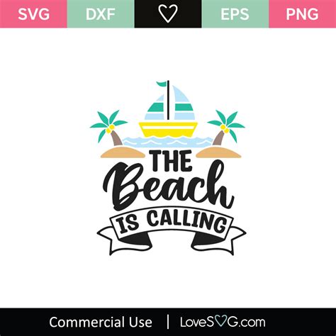 The Beach Is Calling Svg Cut File