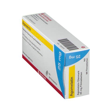 Hersteller servier) ist eine dem melatonin strukturell verwandte chemische verbindung. AGOMELATIN Glenmark 25 mg Filmtabletten 98 St - shop ...