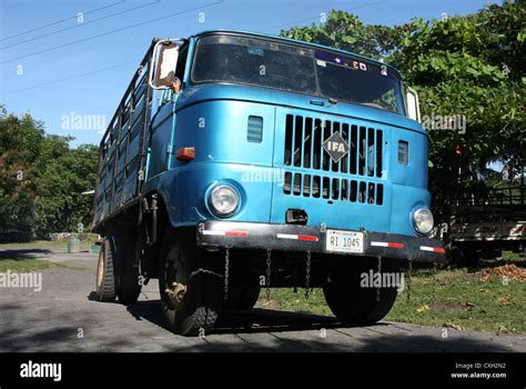 East German Manufactured Ifa W50 Truck Carrying Banana Crop On Ometepe