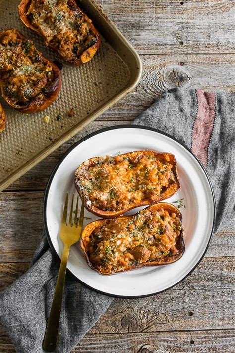 Stuffed mushrooms are one jason's favorite recipes, and growing up he was accustom to many classic each cap is stuffed with italian sausage, fresh basil, spinach, parsley, breadcrumbs, garlic, onions. This stuffed honeynut squash is filled with Italian ...