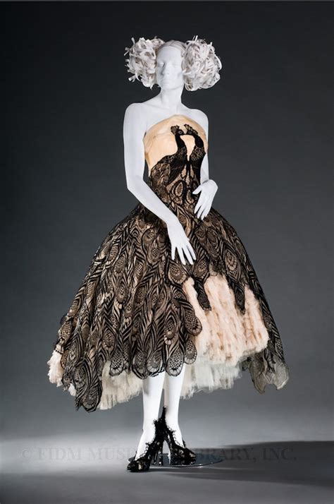 Alexander Mcqueen Peacock Dress Fidm Museum