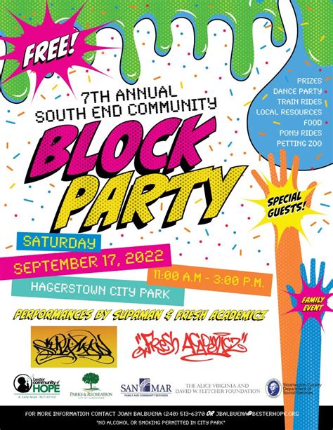 7th annual south end community block party hagerstown area religious council
