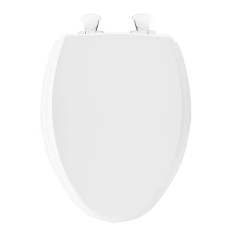 Bemis Elongated Closed Front Toilet Seat In Regency Blue With Easy
