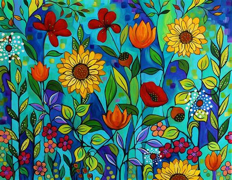 Garden Party Ii Painting By Peggy Davis Fine Art America