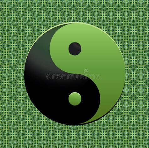 Green Ying Yang Symbol Stock Vector Illustration Of Yang 12275888