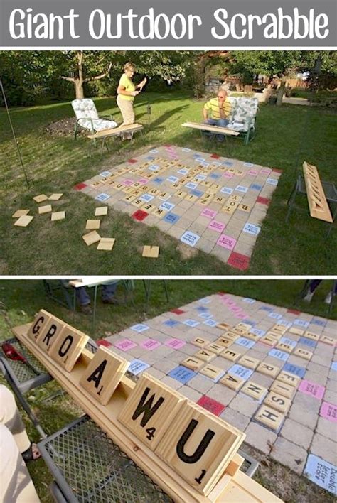 Giant Outdoor Scrabble Entertaining And Parties Pinterest