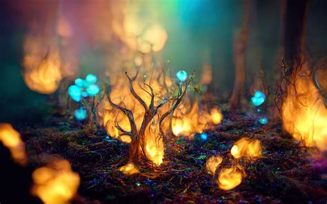 Magical Forest Wallpaper 4k Whimsical Plants