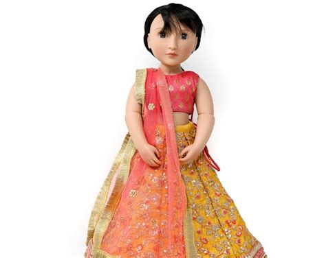 16 Nisha A Girl For All Time Indian Doll Dress Lehenga Etsy
