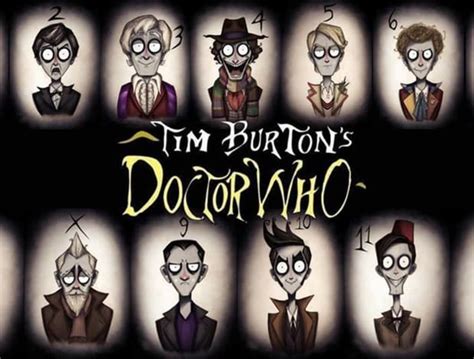 Doctor Who Tim Burton Style Futurism