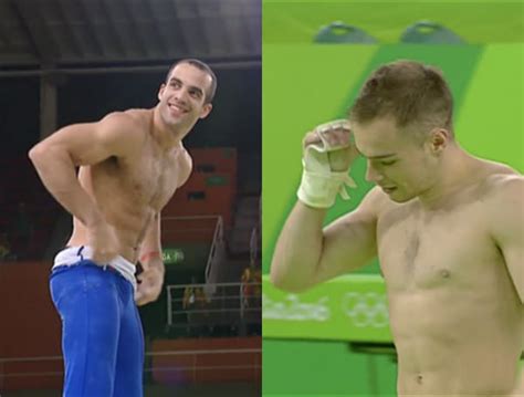 Us Gymnast Danell Leyva Strips Down At Rio And Ukraine Follows Suit Watch Towleroad