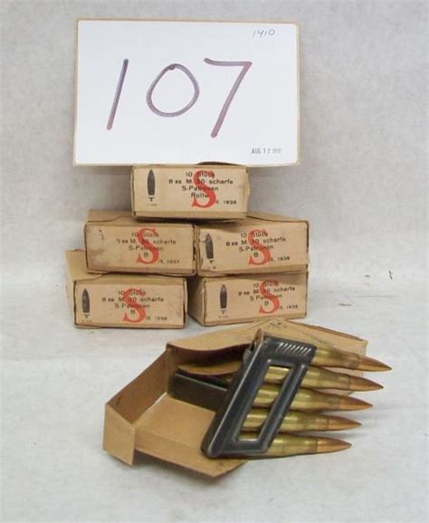 Box Lot 8x56r Nazi Marked Ammo Landsborough Auctions