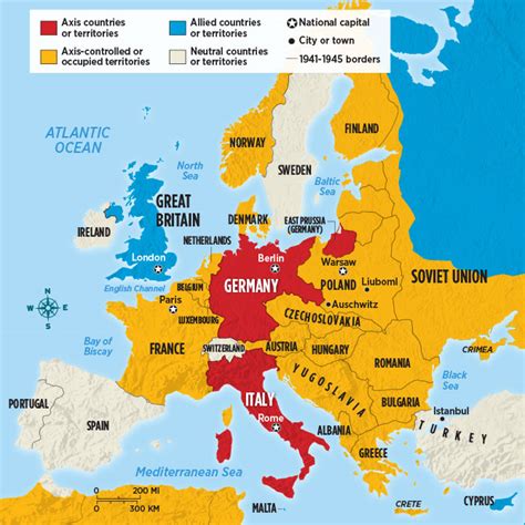 Europe Map After World War 2