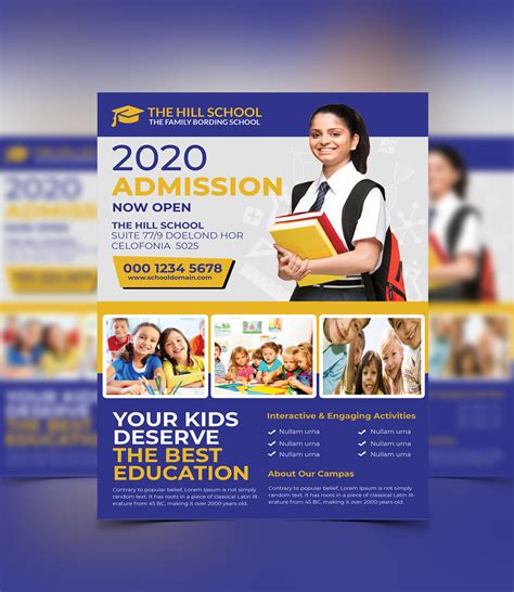 School Education Flyer Templates On Student Show