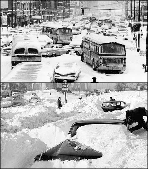 Chicago Blizzard of 1967.Only two days before, the temperature had