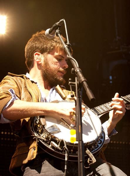 Winston Marshall Of The English Folk Rock Band Mumford And Sons Performs