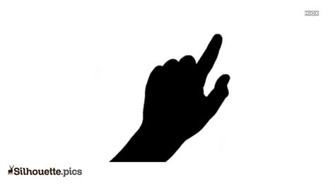 Pointing Finger Silhouette Image Silhouettepics