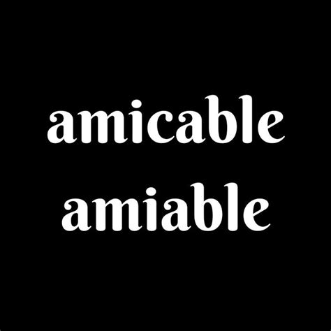 Synonyms Confusingwords Amicable Adjectives Confusing Words