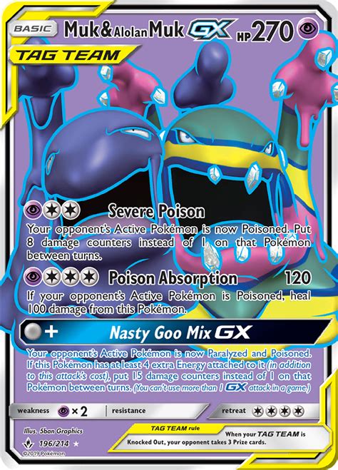Pokemon.com administrators have been notified and will review the screen name for compliance with the. Muk & Alolan Muk-GX - Unbroken Bonds (UNB) #196 - Limitless