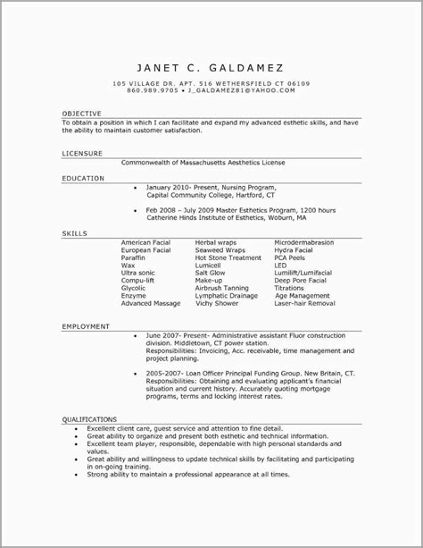 36 Esthetician Resume Samples Free That You Can Imitate