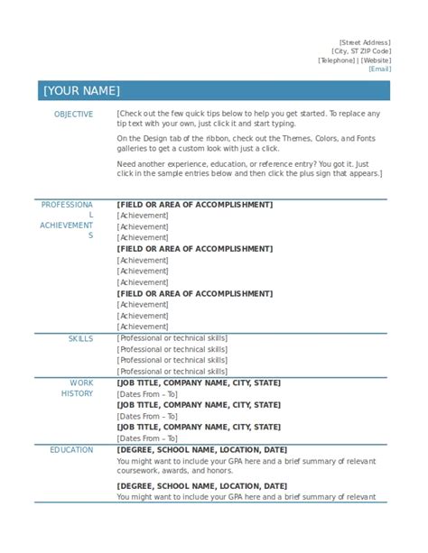 Using resume templates as a foundation is a good place to start. 15+ Word Document Templates and Examples - PDF | Examples