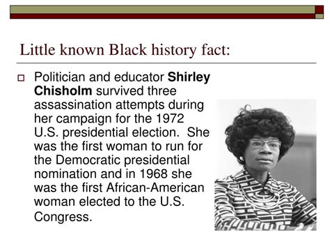 Ppt Little Known Black History Fact Powerpoint Presentation Free