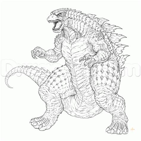 Printable godzilla coloring pages are a fun way for kids of all ages to develop creativity, focus, motor skills and color recognition. Enjoy coloring this Godzilla coloring pages and relieve ...