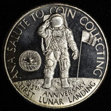 Turks Caicos Isl Crowns Gem Bu Pl C Lunar Landing Ana Coin