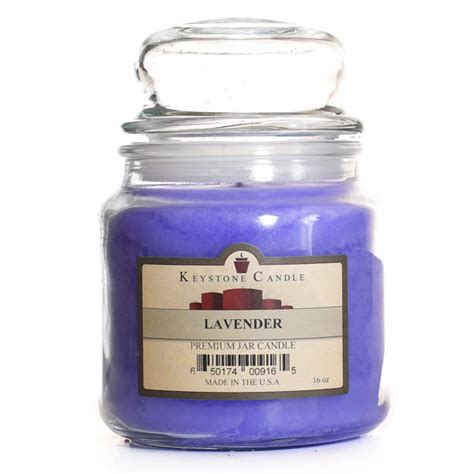 16 Oz Lavender Scented Jar Candles