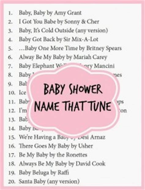 Is there any greater honour than having a song written about you? Three Great Baby Shower Games