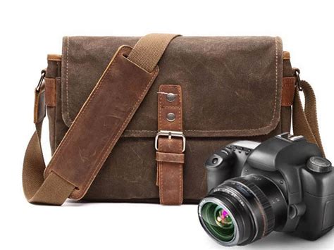Waterproof Waxed Canvas Camera Bag Small Camera Bag Shoulder Bag