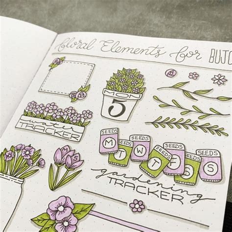 Easy Flower Doodles For A Bullet Journal With Tutorials Anjahome