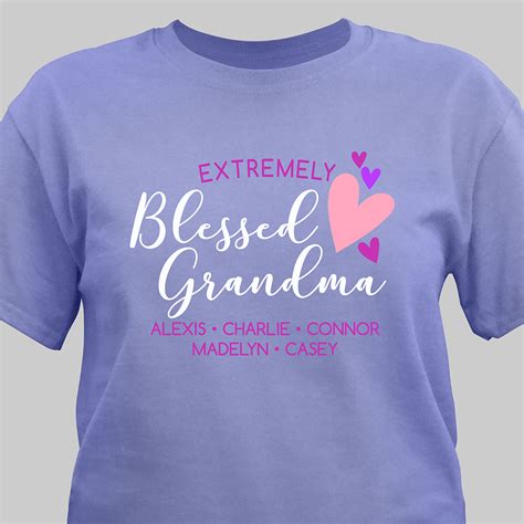 Personalized Extremely Blessed Grandma T Shirt Tsforyounow