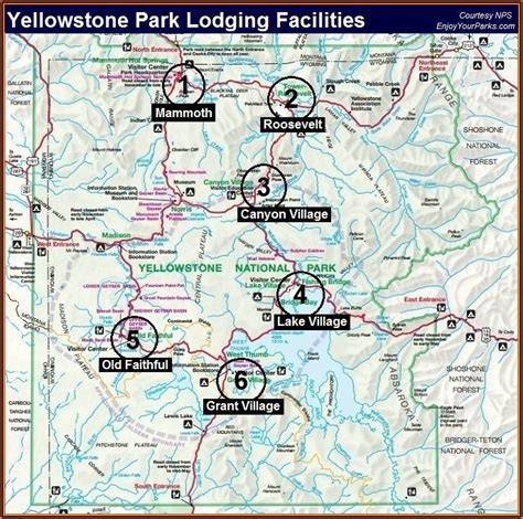 Map Yellowstone Area London Top Attractions Map